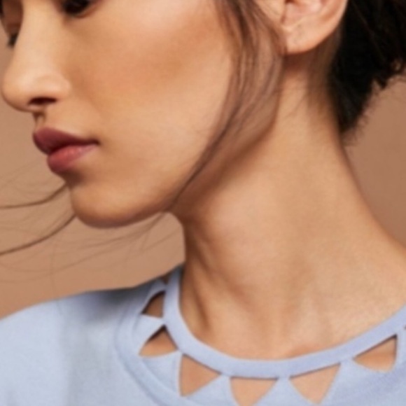 Ted Baker London Kathryn Dusty Blue Cutout Skater Dress - Picture 3 of 4